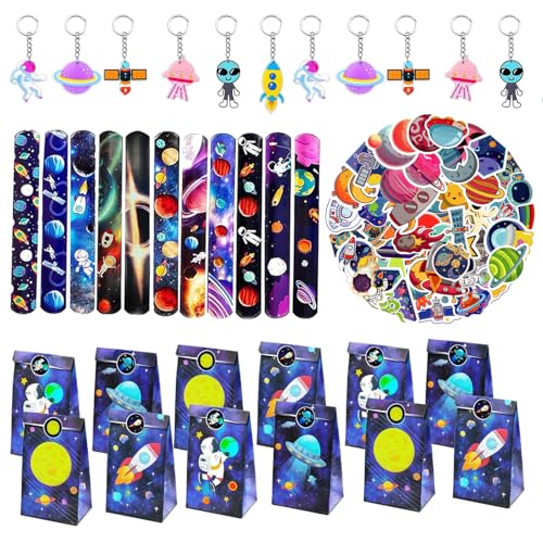 86pcs Weltraum Mitgebsel Kindergeburtstag Set,Astronaut Party Gastgeschenke Kinder mit Schlüsselanhänger Schnapparmbänder Geschenktüten Tattoo Aufkleber für Kinder Jungen Mädchen Geburtstagsdeko 86pcs Weltraum Mitgebsel Kindergeburtstag Set,Astronaut Party Gastgeschenke Kinder mit Schlüsselanhänger Schnapparmbänder Geschenktüten Tattoo Aufkleber für Kinder Jungen Mädchen Geburtstagsdeko von Eymobad