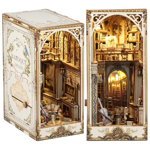 DIY Book Nook Kit DIY Miniatur Dollhouse Model Kit 3D Holz Puzzle Bücherregal Einfügung Dekor mit Sensor Leichter Bildungsbuchhandel Insert Buchende Aufbau Kits für Kinder Teenager Erwachsene DIY Book Nook Kit DIY Miniatur Dollhouse Model Kit 3D Holz Puzzle Bücherregal Einfügung Dekor mit Sensor Leichter Bildungsbuchhandel Insert Buchende Aufbau Kits für Kinder Teenager Erwachsene von Eyoulife