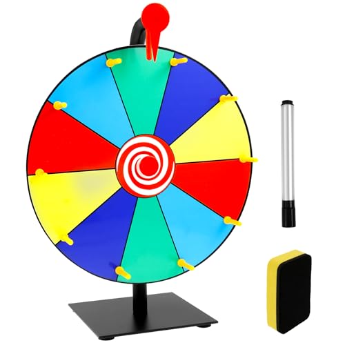 Eyoulife Glücksrad zum Drehen 30cm, Glücksrad mit Löschbarem Markierstift Magnetischem Tafelwischer Metallbasis, Drehrad für Heimwerken Lotteriespiele, Wortspiele, Partyverlosungen (10 Partitionen) Eyoulife Glücksrad zum Drehen 30cm, Glücksrad mit Löschbarem Markierstift Magnetischem Tafelwischer Metallbasis, Drehrad für Heimwerken Lotteriespiele, Wortspiele, Partyverlosungen (10 Partitionen) von Eyoulife