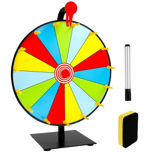Eyoulife Glücksrad zum Drehen 30cm, Glücksrad mit Löschbarem Markierstift Magnetischem Tafelwischer Metallbasis, Drehrad für Heimwerken Lotteriespiele, Wortspiele, Partyverlosungen (15 Partitionen) Eyoulife Glücksrad zum Drehen 30cm, Glücksrad mit Löschbarem Markierstift Magnetischem Tafelwischer Metallbasis, Drehrad für Heimwerken Lotteriespiele, Wortspiele, Partyverlosungen (15 Partitionen) von Eyoulife