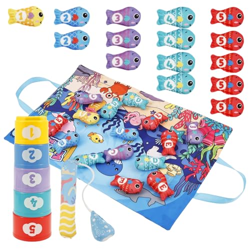 Eyoulife Montessori Angelspiel ab 1 Jahr Montessori Spielzeug ab 1 Jahr Waschbar Weich Sortier Motorikspielzeug Lernspiele für Jungen Mädchen Eyoulife Montessori Angelspiel ab 1 Jahr Montessori Spielzeug ab 1 Jahr Waschbar Weich Sortier Motorikspielzeug Lernspiele für Jungen Mädchen von Eyoulife