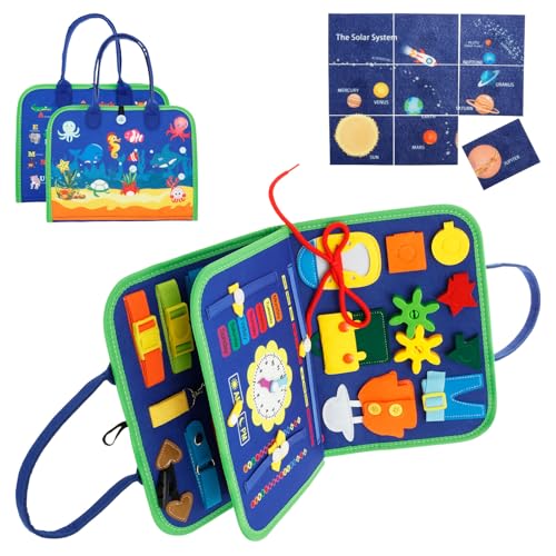 Eyoulife Spielzeug Busy Board Weicher Filz, Quiet Book Heuristisches, Busyboard Tragbar Für 1 2 3 Jährige Kleinkinder Entwicklung Sensorischen Eyoulife Spielzeug Busy Board Weicher Filz, Quiet Book Heuristisches, Busyboard Tragbar Für 1 2 3 Jährige Kleinkinder Entwicklung Sensorischen von Eyoulife