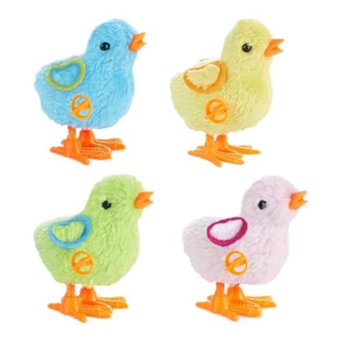 Eysaure 4er-Pack Springende Aufzieh-Plüschtiere für Kleinkinder und Kinder, die auf das Osterküken Hüpfen Eysaure 4er-Pack Springende Aufzieh-Plüschtiere für Kleinkinder und Kinder, die auf das Osterküken Hüpfen von Eysaure