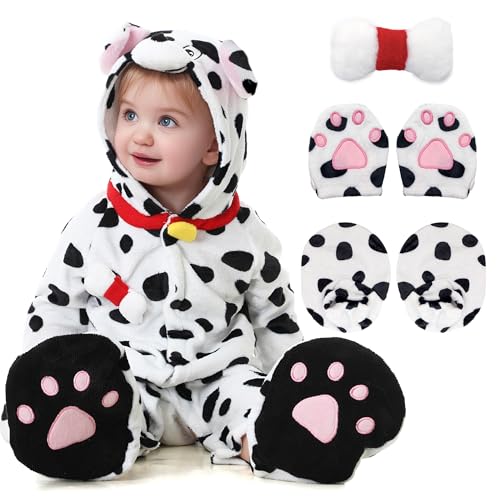 Ezuwail Kleinkind Dalmatiner Kostüm Baby Jungen Mädchen Hund Kostüm Kinder Welpe Kostüm für Halloween faschingskostüme Ezuwail Kleinkind Dalmatiner Kostüm Baby Jungen Mädchen Hund Kostüm Kinder Welpe Kostüm für Halloween faschingskostüme von Ezuwail