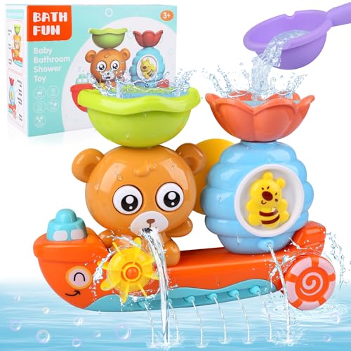 Ezydka Badewannenspielzeug Baby Badespielzeug Wasserspielzeug Kinder Badewanne Spielzeug Bade Spielsachen Bär und Bee, Geschenk für Jungen und Mädchen Geburtstag ab 2 3 4 5 6 Jahre Ezydka Badewannenspielzeug Baby Badespielzeug Wasserspielzeug Kinder Badewanne Spielzeug Bade Spielsachen Bär und Bee, Geschenk für Jungen und Mädchen Geburtstag ab 2 3 4 5 6 Jahre von Ezydka