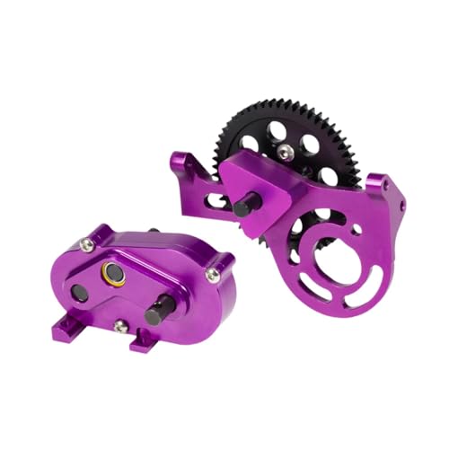F Fityle 1/10 RC Model Car Car RC Auto Ersatz DIY Modifikation vordere Metallgetriebe RC Getriebe vorne hinten für Zubehör Upgrade, Lila von F Fityle