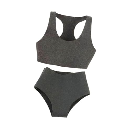 F Fityle 1/12 Sportweste-Shorts-Set Miniatur-Puppenkleidung, zum Anziehen, DIY-Styling, Mini-Kleidung für 6-Zoll-Actionfiguren, Zubehör, Grau von F Fityle