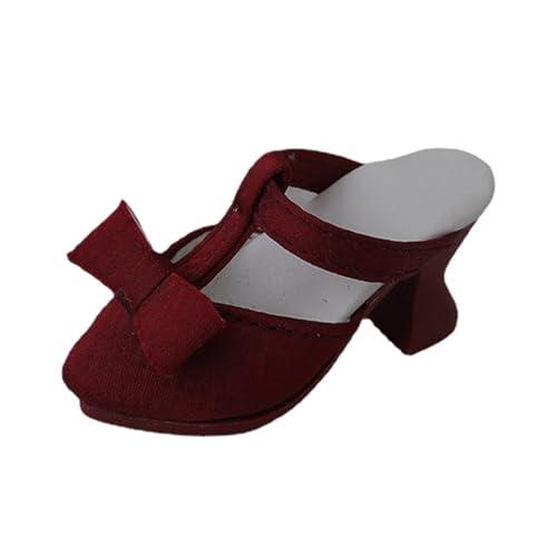 F Fityle 1/4 BJD Puppenschuhe High Heels Klassische 18 Zoll DIY Stilvolle Prinzessinnen-Sandalen mit runder Spitze für weibliche Puppen, Rot F Fityle 1/4 BJD Puppenschuhe High Heels Klassische 18 Zoll DIY Stilvolle Prinzessinnen-Sandalen mit runder Spitze für weibliche Puppen, Rot von F Fityle