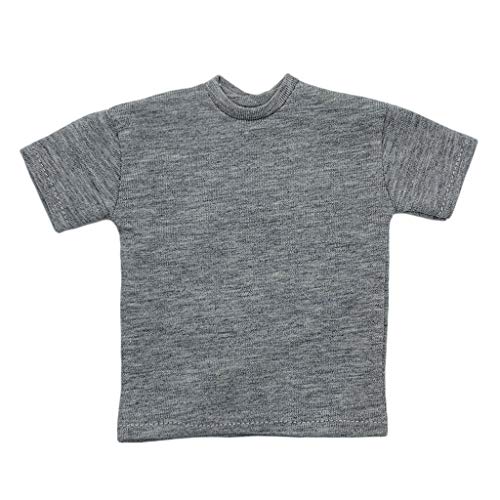 F Fityle 1/6 Gradeinteilung Rundkragen T-Shirt Hemd Kleidung Zubehör für 12 Action Figuren, Grau, 12,6 cm F Fityle 1/6 Gradeinteilung Rundkragen T-Shirt Hemd Kleidung Zubehör für 12 Action Figuren, Grau, 12,6 cm von F Fityle