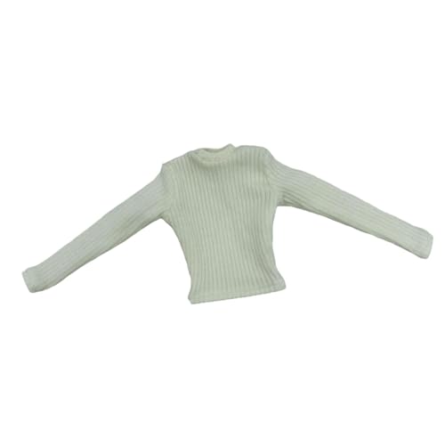 F Fityle 1/6 Langarm Tops Miniatur Casual Tops Stylish Mode Action Figur Kleidung Kleidung für 12 "Frauen Actionfiguren, Weiß von F Fityle
