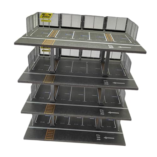 F Fityle 1/64 Diecast Model Garage Diorama Display Tabletop Dekor für Geschenke Actionfiguren Modellsammler Leichtmetallauto, Japanisch 4-Schicht von F Fityle