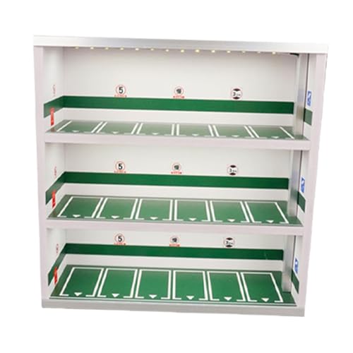 F Fityle 1/64 Modell modellauto Display case Garage Diorama Parkplatz Szenario Micro Landscape Dekor Showcase Organizer Aufbewahrungsbox, GrÜn von F Fityle