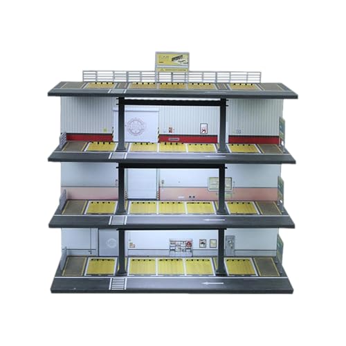 F Fityle 1/64 Modellauto Vitrine Vitrine Organizer, Garage Diorama Dekoration, Spielzeugauto Vitrine, Miniatur Szenenmodell, Style A von F Fityle