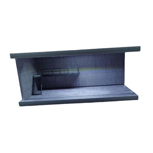 F Fityle 1/64 Parkplatz -Display -Hülle Legierungsauto -Model -Spielzeugausstellungsständer mit leichten, realistischen dekorativen Acrylstiecast -Garage, Fc02 von F Fityle