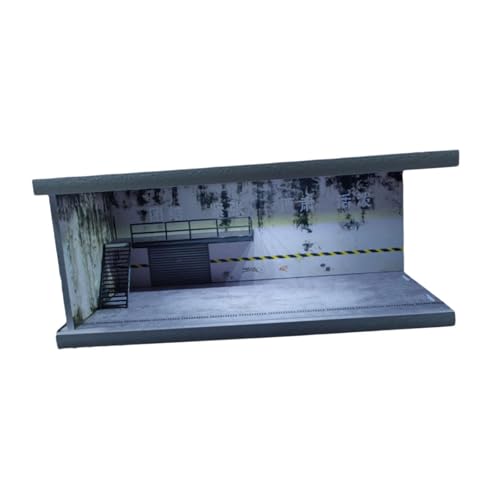 F Fityle 1/64 Parkplatz -Display -Hülle Legierungsauto -Model -Spielzeugausstellungsständer mit leichten, realistischen dekorativen Acrylstiecast -Garage, Fc04 von F Fityle