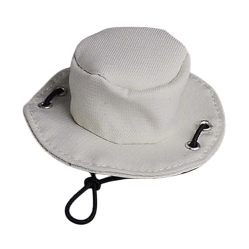 F Fityle 1:12 Cowboy Hat Decorative Hat Collectible Doll Requisiten Mini Western Hat Action Figur Accessoire für Figurenzubehör, Weiß von F Fityle