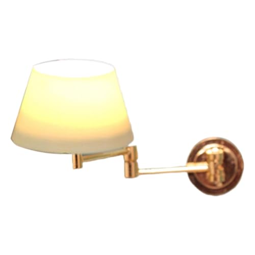 F Fityle 1:12 Puppenhaus Wandlampe Beleuchtung, Funktionelle Puppenhaus, Miniatur Wandleuchte für Esszimmer, Flur, Style C von F Fityle