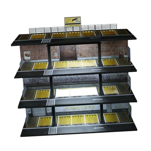F Fityle 1:64 Druckguss-Autovitrine, Fahrzeugmodellgehäuse, Schutz, Tischdekoration mit Licht für Spielzeugautos, Sammler, Geburtstagsgeschenk, Amerikanisch F Fityle 1:64 Druckguss-Autovitrine, Fahrzeugmodellgehäuse, Schutz, Tischdekoration mit Licht für Spielzeugautos, Sammler, Geburtstagsgeschenk, Amerikanisch von F Fityle