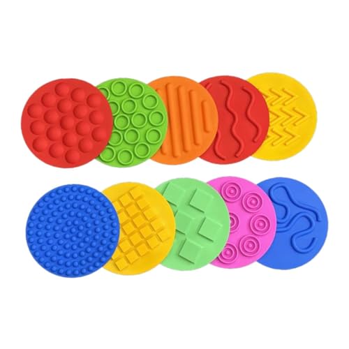 F Fityle 10x Sensorischen Matten Taktile Sensorischen Kreise für Kinder Kinder Training von F Fityle
