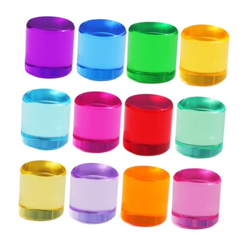 F Fityle 12-teiliges Regenbogen-Baustein-Set für, Lernspielzeug, Vorschul-Lernaktivitäten, Kleinkinder, buntes Stapelspielzeug, Durchmesser 2.5 cm F Fityle 12-teiliges Regenbogen-Baustein-Set für, Lernspielzeug, Vorschul-Lernaktivitäten, Kleinkinder, buntes Stapelspielzeug, Durchmesser 2.5 cm von F Fityle