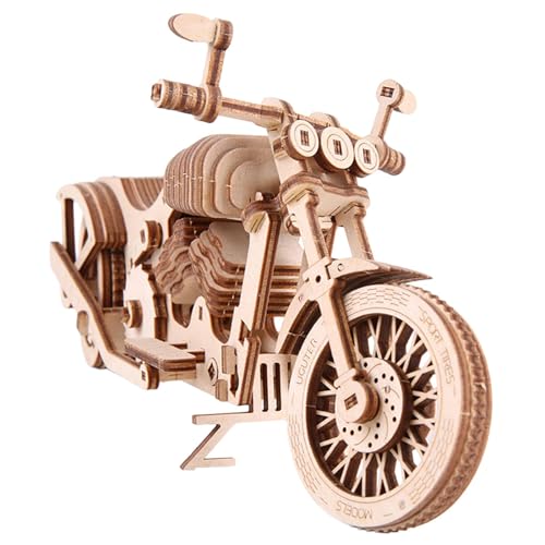 F Fityle 136 Stücke 3D Holzpuzzle Motorrad Modell Handwerk Lernspielzeug DIY Handwerk Hobbys für Kinder Büro Badezimmer Ornamente von F Fityle