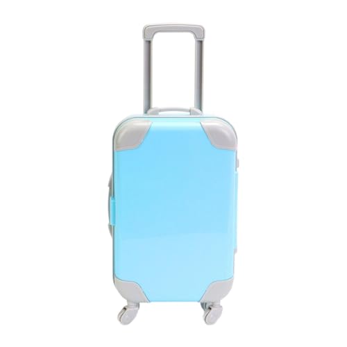 F Fityle 18 Zoll Puppenkoffer, Babyspielzeug, Rollenspielspielzeug, Gepäckbox, Rollkoffer, Puppenzubehör, Blau F Fityle 18 Zoll Puppenkoffer, Babyspielzeug, Rollenspielspielzeug, Gepäckbox, Rollkoffer, Puppenzubehör, Blau von F Fityle