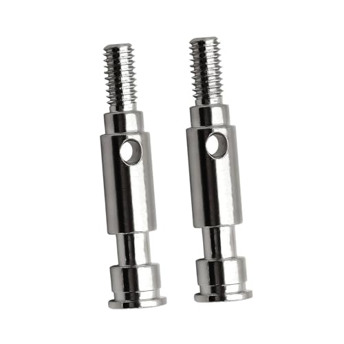 F Fityle 2 Stück Achsschenkel Antriebswelle Zubehörbeschläge RC Autoteil Direkter Ersatz W269 für 1/10 2WD Serie, Silber von F Fityle