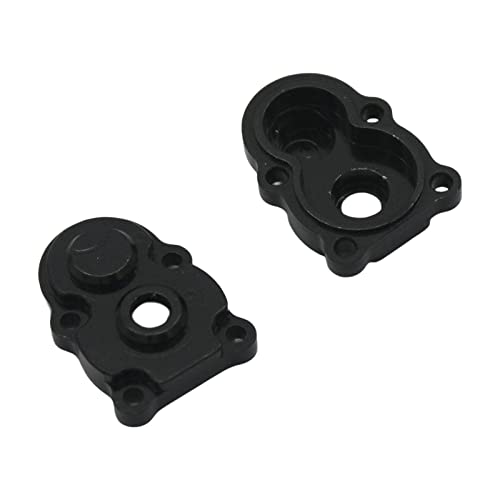 F Fityle 2 Stücke Maßstab 1:24 Fernbedienung Auto Tür Brücke Vordere und Hintere Tür Brücke Getriebe Abdeckung für FCX24 Crawler RC Hobby Auto DIY, Schwarz von F Fityle