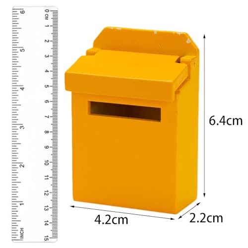 F Fityle 2 X 1:12 Puppenhaus Briefkasten, Mini Briefkasten Aus Holz, Simulation Eines Hölzernen Flip Briefkastens, Miniatur Briefkasten, Mini Möbelmodell, Part F Fityle 2 X 1:12 Puppenhaus Briefkasten, Mini Briefkasten Aus Holz, Simulation Eines Hölzernen Flip Briefkastens, Miniatur Briefkasten, Mini Möbelmodell, Part von F Fityle