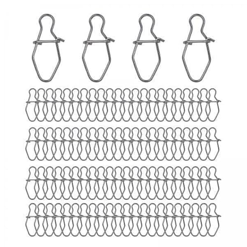 F Fityle 2 X 100 X Angel Snap Lock Snap Schwenker, Kurbelköder Snap, Köder Snap, Starker Schnellwechsel Angelclip, Angelzubehör von F Fityle