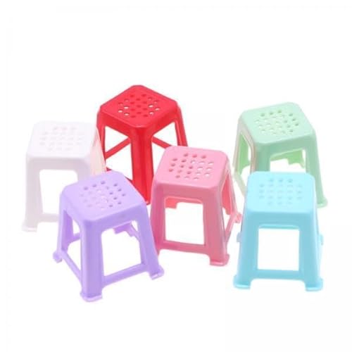 F Fityle 2 X 6 Teiliger 1/12 Puppenhausstuhl, Kleiner Hocker für Puppenhaus Mikrolandschaftskinder F Fityle 2 X 6 Teiliger 1/12 Puppenhausstuhl, Kleiner Hocker für Puppenhaus Mikrolandschaftskinder von F Fityle