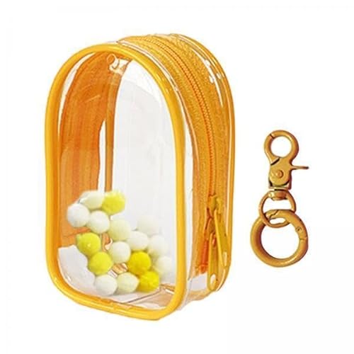 F Fityle 2 X Transparente Figuren Präsentationstasche mit Schlüsselanhänger, Transparente PVC Puppen Präsentationstasche, Kleine Puppen Aufbewahrungstasche, Mi von F Fityle