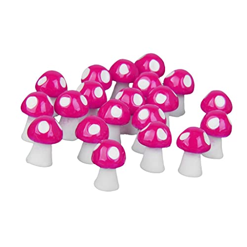 F Fityle 20 Stü Miniatur Fee Garten Pilz Ornament Puppenhaus Blumentopf DIY Dekor Dekoration - Rosen von F Fityle