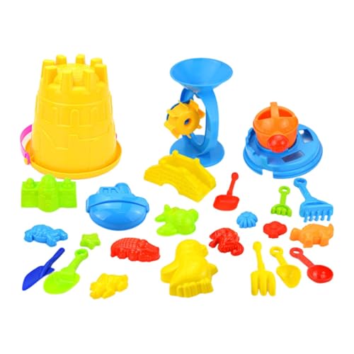 F Fityle 25x Strandspielzeug-Set, Burgbausatz, pädagogisches Eimer- und Schaufel-Set, Sandburgspielzeug für Jungen und Mädchen im Freien F Fityle 25x Strandspielzeug-Set, Burgbausatz, pädagogisches Eimer- und Schaufel-Set, Sandburgspielzeug für Jungen und Mädchen im Freien von F Fityle