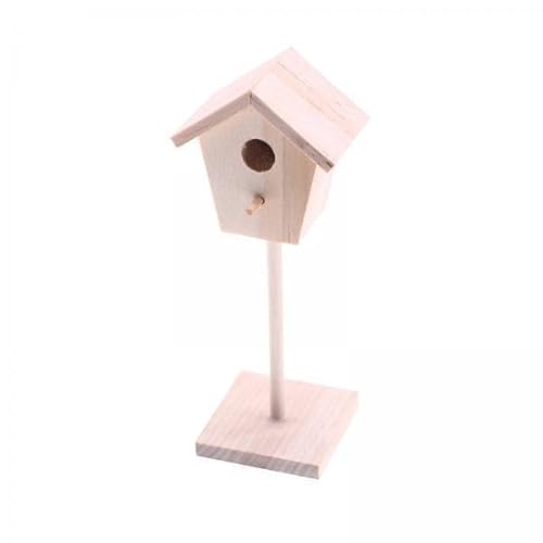 F Fityle 2X 1:12 Miniatur Puppenhaus Vogelhaus Simulation Vogelhütte Modell Spielzeug für Mikrolandschaft Kinder Geschenk Szene Ornamente Zubehör von F Fityle