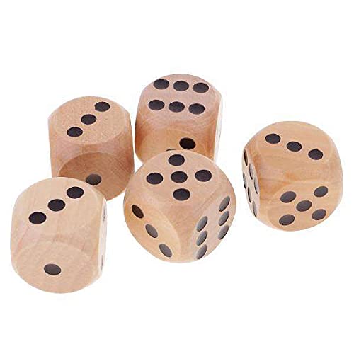 F Fityle 2X 5 STK. XXL Würfel 30mm Ersatzwürfel Augenwürfel Spielwürfel 3cm Groß von F Fityle