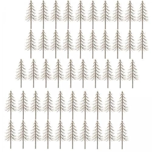 F Fityle 2X 50 Stück Modell Schneebäume Modelleisenbahn Dioramen Mikrolandschaft Architektur Bäume für Gebäudemodell DIY Szene DIY Material F Fityle 2X 50 Stück Modell Schneebäume Modelleisenbahn Dioramen Mikrolandschaft Architektur Bäume für Gebäudemodell DIY Szene DIY Material von F Fityle