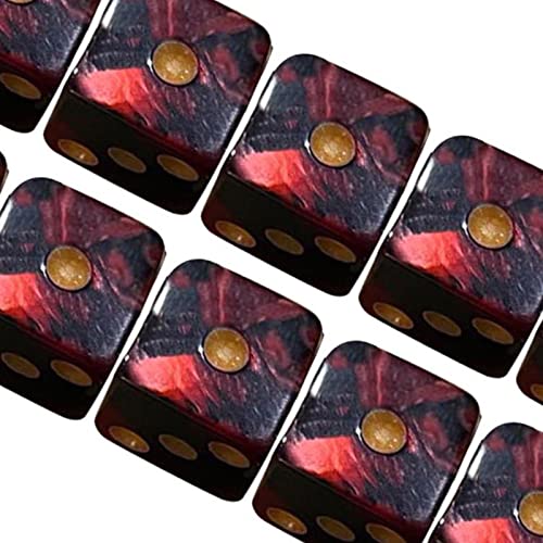 F Fityle 2X Bunte Sechsseitige Würfel, 16 Mm, für Einfache Rechenlehrmittel, Rot von F Fityle