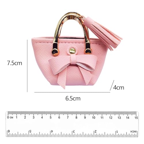 F Fityle 2X Handtasche für Puppen Im Maßstab 1:6, Puppenkleid, Miniaturszene, Dekoration, Miniatur Einkaufstasche mit Fliege für 12 Zoll Puppen, BJD Kleidung F Fityle 2X Handtasche für Puppen Im Maßstab 1:6, Puppenkleid, Miniaturszene, Dekoration, Miniatur Einkaufstasche mit Fliege für 12 Zoll Puppen, BJD Kleidung von F Fityle