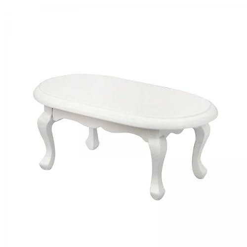 F Fityle 2X Mini Teatable Aus Holz, Puppenhaus Life Scene Möbelzubehör, Wohnzimmer 1:12 Simulation Couchtisch Tischdekoration von F Fityle
