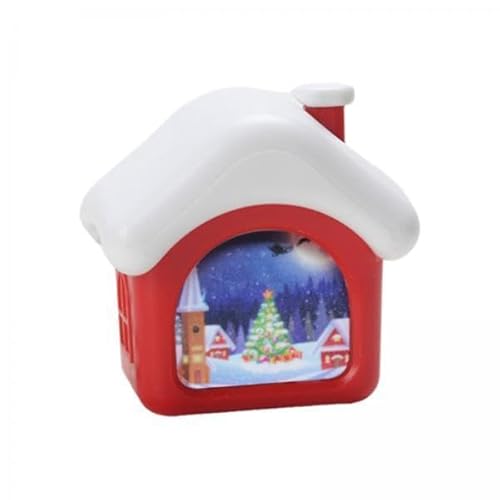 F Fityle 2X Puppenhaus Weihnachtsdekoration, Miniatur Weihnachtsszene, Mikrolandschaft, Kinderspielzeug, BJD Puppenteile, Winzige Fernsehkaminform von F Fityle