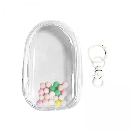 F Fityle 2X Transparente Figuren Präsentationstasche mit Schlüsselanhänger, Transparente PVC Puppen Präsentationstasche, Kleine Puppen Aufbewahrungstasche, Min von F Fityle
