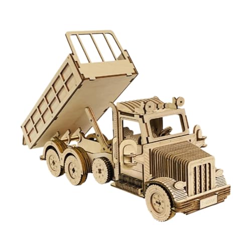 F Fityle 3D Wood Rätsel Bildungsspielzeug DIY Building Vehicle Kit Selbstmontage LKW Modell für Erwachsene und Jugendliche von F Fityle