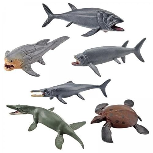 F Fityle 3X 6 Teiliges Prähistorisches Meerestiermodell, Meerestierspielzeug für Regaldekoration, Kindergeschenk, Stil B F Fityle 3X 6 Teiliges Prähistorisches Meerestiermodell, Meerestierspielzeug für Regaldekoration, Kindergeschenk, Stil B von F Fityle