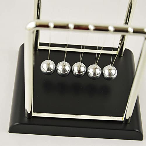 F Fityle 3X Cradle Balance Stahlkugeln Wissenschaft Physik Gadget mit Holzständer Kinder Lernspielzeug für Schreibtisch Büro Home Decor, S F Fityle 3X Cradle Balance Stahlkugeln Wissenschaft Physik Gadget mit Holzständer Kinder Lernspielzeug für Schreibtisch Büro Home Decor, S von F Fityle