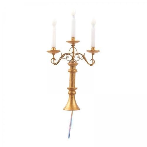 F Fityle 3X Modell Kerzenständer Lichter Puppenhaus Kerzenständer 1/87 Mini Puppenhaus LED Kerzenlampe für Mikrolandschaft DIY Szene Mini Feengarten Dekor von F Fityle
