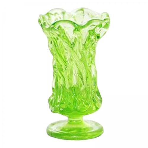 F Fityle 3X Puppenhaus Miniatur Vase Hausgarten Dekor Gelb Grün von F Fityle