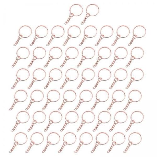 F Fityle 3X 50 Stück Schlüsselanhänger mit Kette, Schlüsselanhängerringe, 2,5 cm, 25 Mm, Schlüsselanhänger, Ringe, Teile Zum Basteln, F Fityle 3X 50 Stück Schlüsselanhänger mit Kette, Schlüsselanhängerringe, 2,5 cm, 25 Mm, Schlüsselanhänger, Ringe, Teile Zum Basteln, von F Fityle