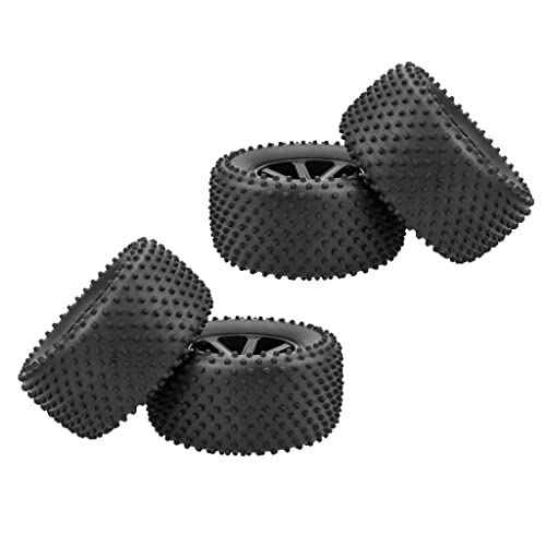 F Fityle 4Pcs Hohe Leistung 110mm 1/10 Short Course Wüste LKW Truggy Reifen mit Felge für 1:10 RC Teile von F Fityle