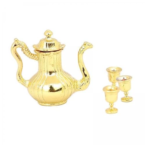F Fityle 4X 1/12 Puppenhaus Miniatur Wein Set Modell Miniatur Flagon Zimmer Simulation Teekanne Set für DIY Landschaft Bahnhof Modell Zug Zubehör F Fityle 4X 1/12 Puppenhaus Miniatur Wein Set Modell Miniatur Flagon Zimmer Simulation Teekanne Set für DIY Landschaft Bahnhof Modell Zug Zubehör von F Fityle